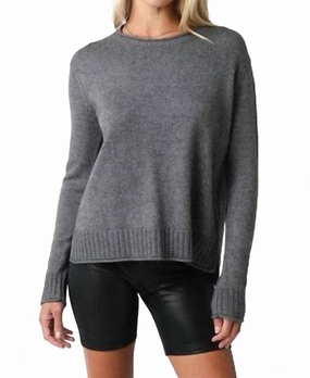 Grey Long Leeve Sweater Trendy Wear