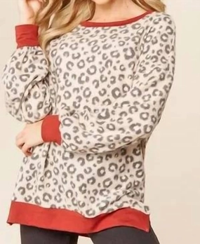Brushed Sweater Marsala Detail In Taupe Classic Comfort Chilly Day Layers