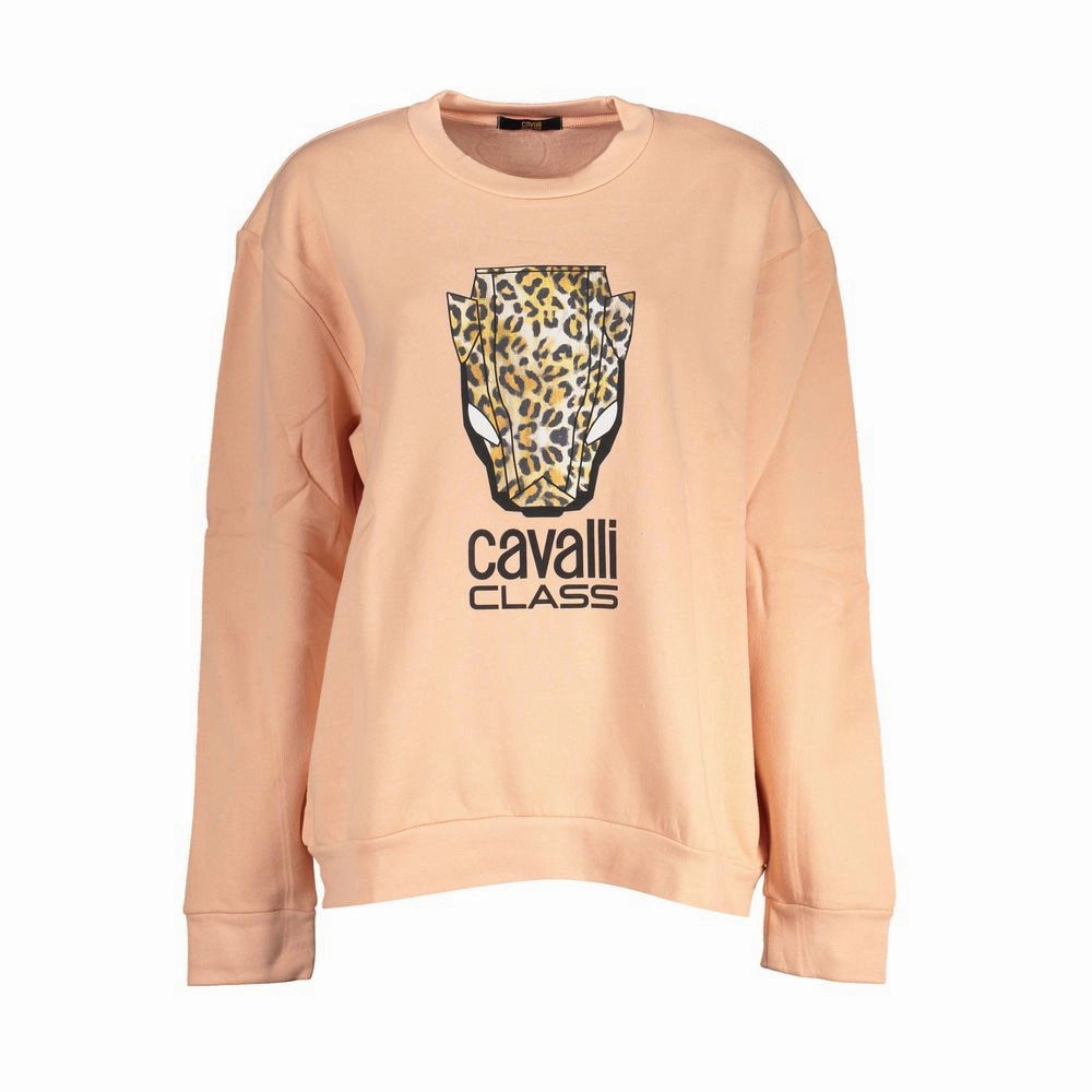 Sophisticated Style Cavalli Class Elegant Fleece Crew Neck Women's Sweater