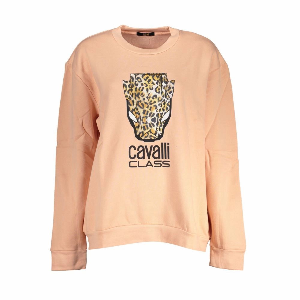 Cavalli Class Elegant Fleece Crew Neck Women's Sweater Effortless Comfort
