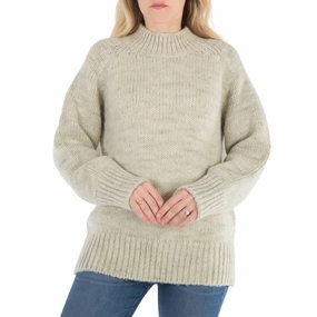 Maison Margiela Ladies Pistachio Botanical Dye Crew-Neck Jumper Seasonal Comfort