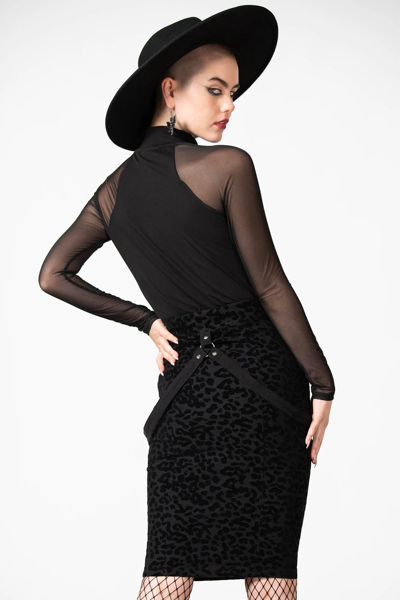 Catty Queen Midi Skirt Refined Style