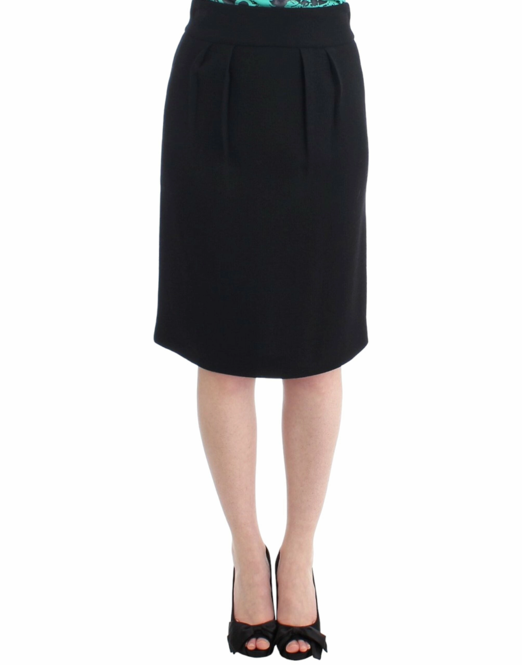 Cavalli Elegant  Wool Pencil Women's Skirt Design innovation Formal Event