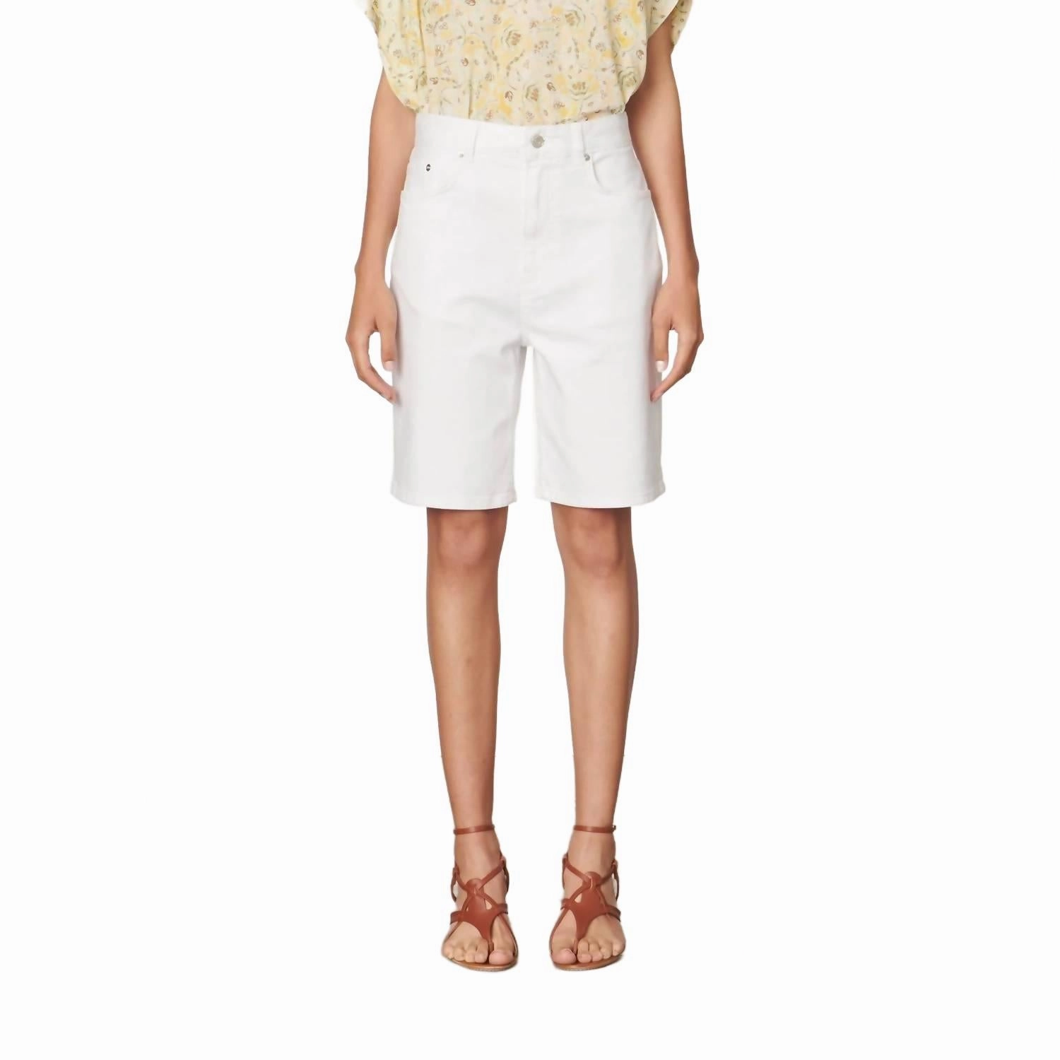 Reflective details Cedric Shorts In Blanc