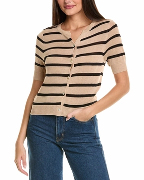 CELESTINE SEI Linen-Blend Cardigan Cozy Knit Style Eco Friendly Material