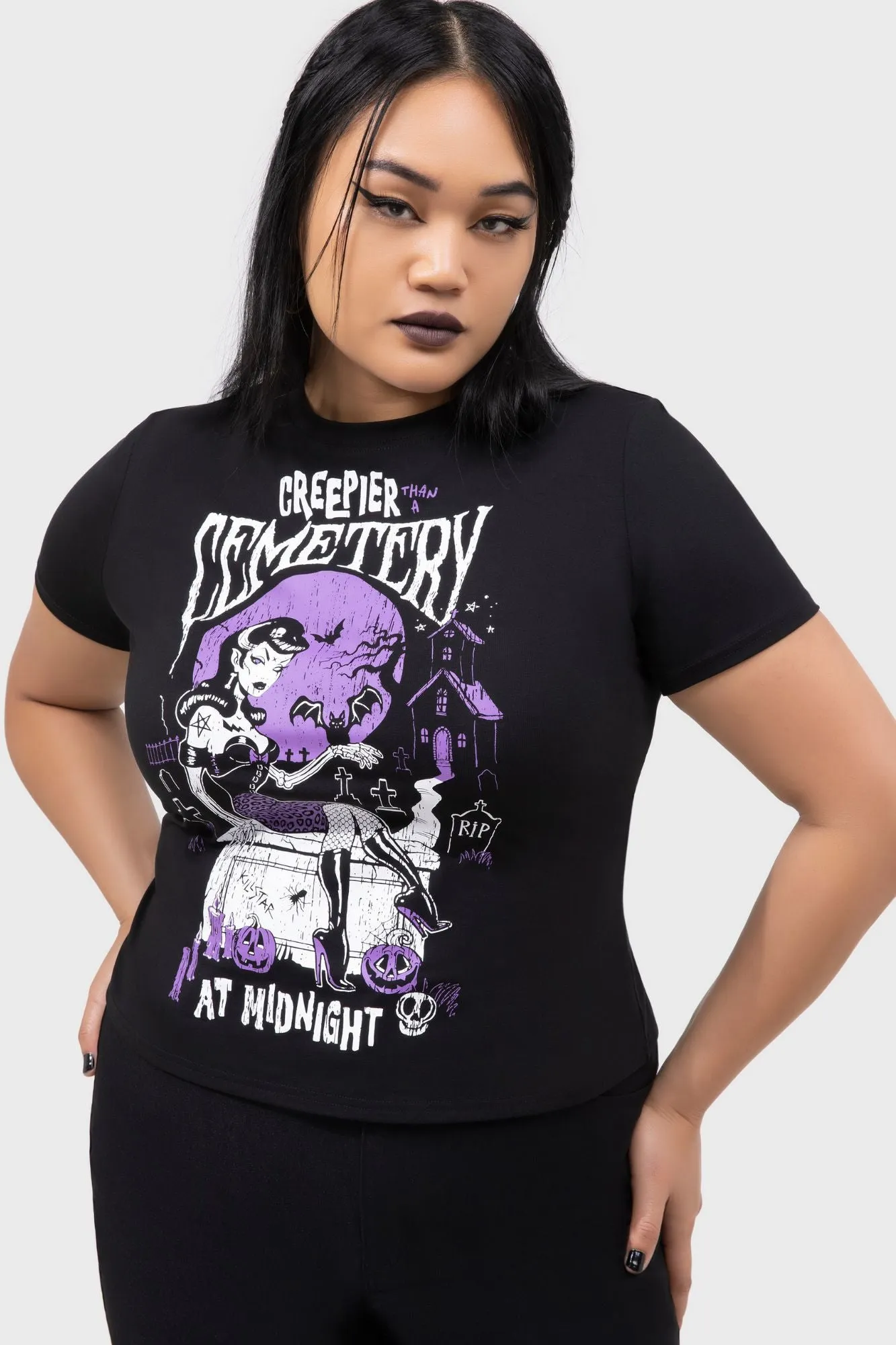Cemetery T-Shirt Slim fit clothing Stretch Jersey Knit