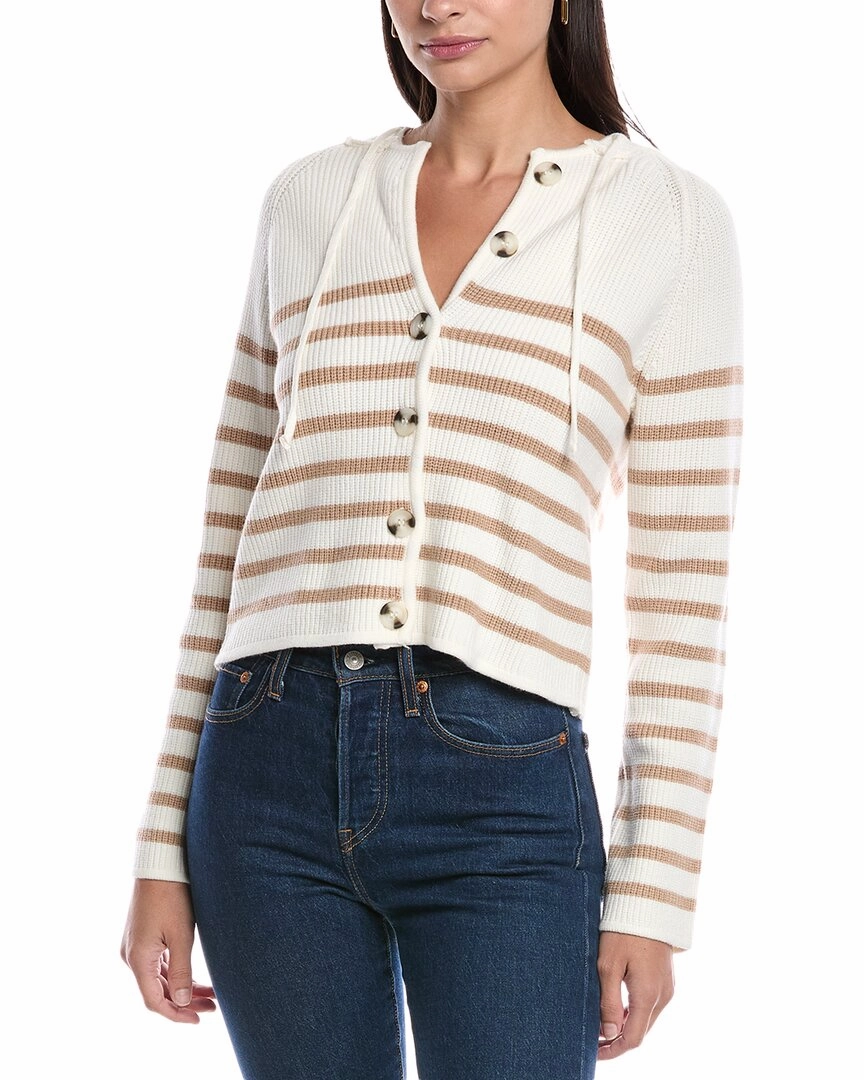 Winter Fashionable Knit Design Wear Central Park West Dickey Hooded Cardigan