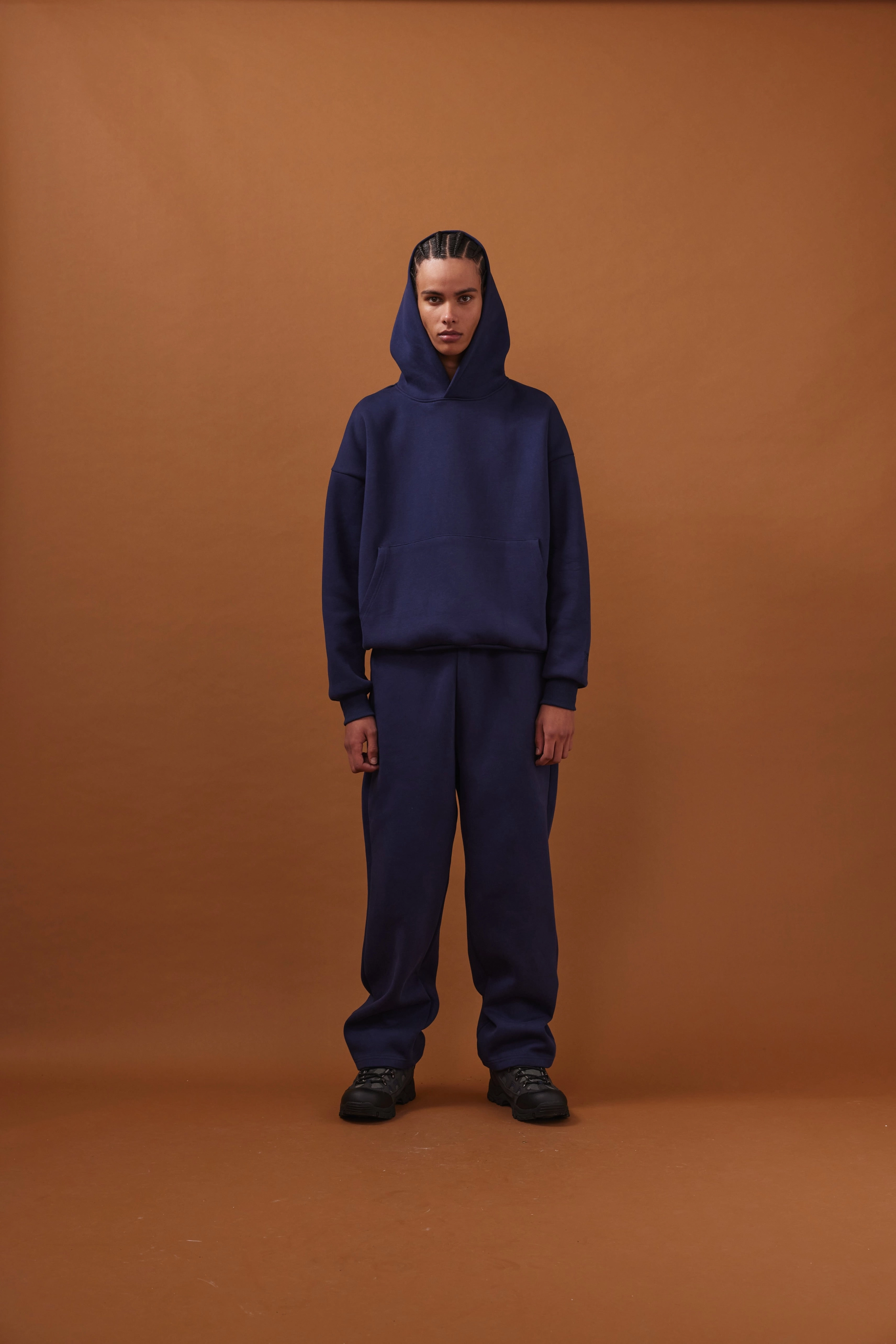 Nothing Heavyweight Structured Sweatpants | Midnight Blue OrganicCottonBlend