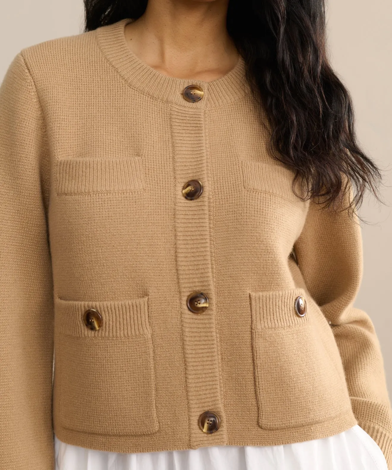 Breathable Mesh Panels Travel Outfit Charlotte Cardigan