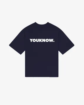 Comfortable and Chic LowImpactDye BLOCK TEE | Navy