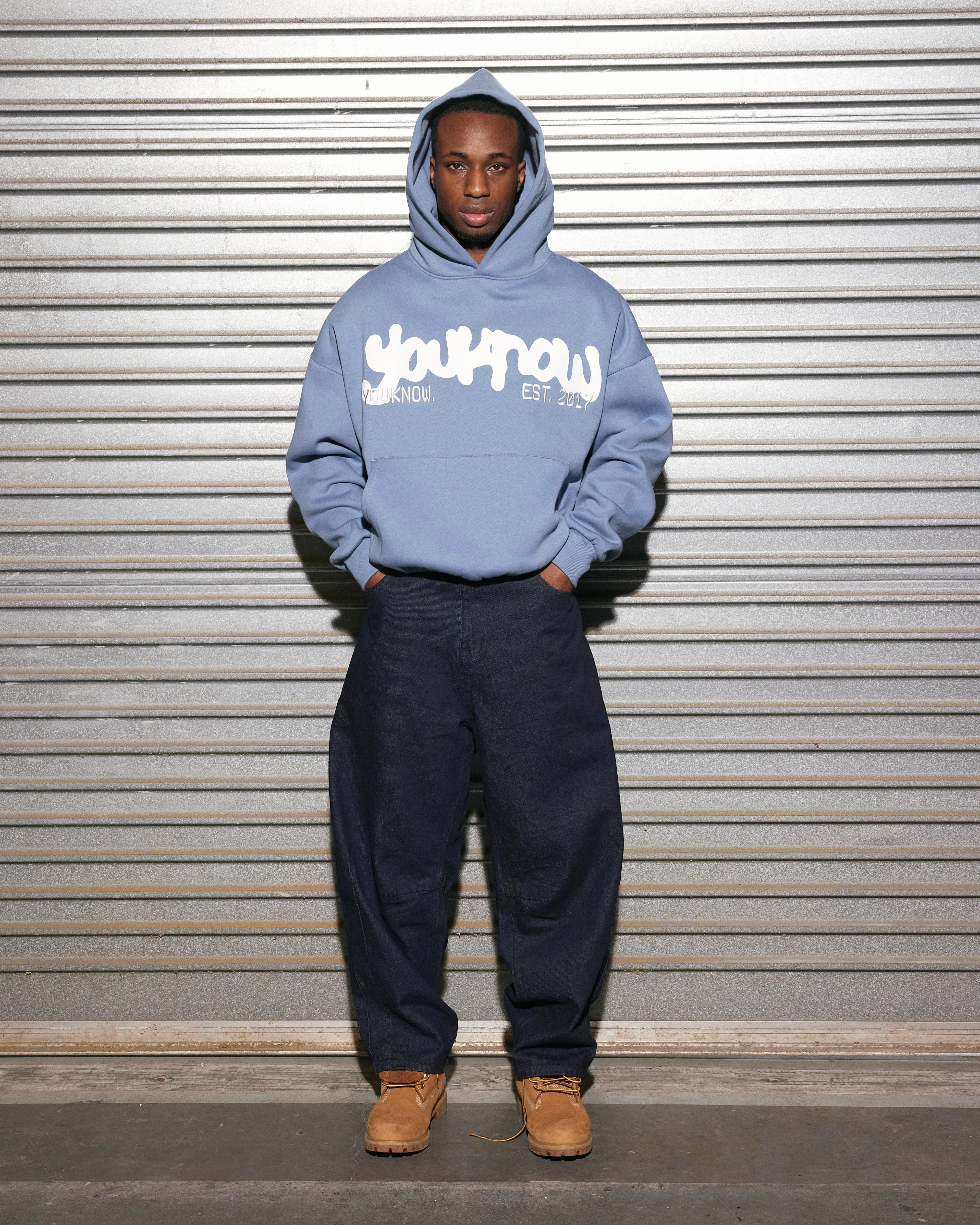Impact Hoodie | Ocean Fog Logo Patch Non Irritating Seams