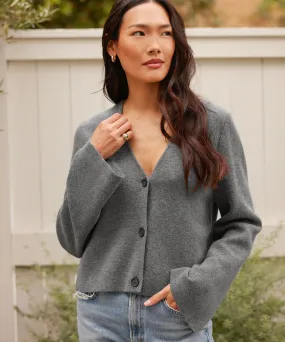 Contrast Stitch Quick Layer Chelsea Cardigan