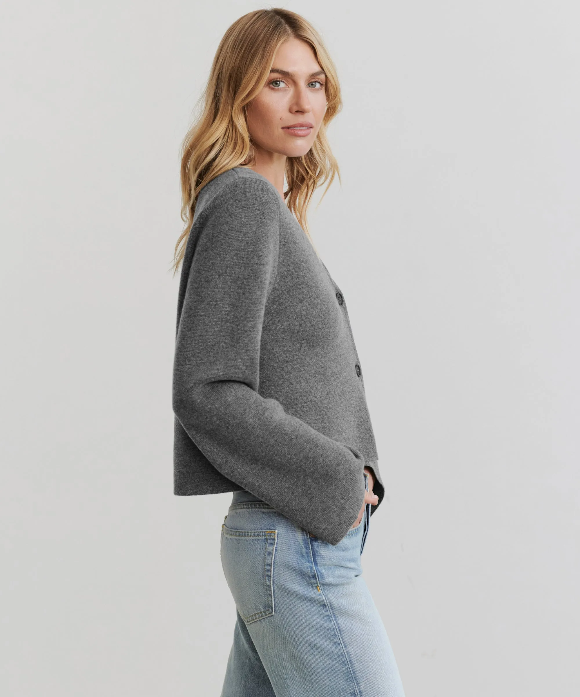 Chelsea Cardigan Odor Resistant StretchWeave Fabric