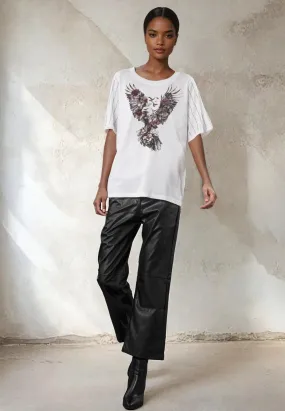 Soft and Stylish EAGLE T-SHIRT WHITE