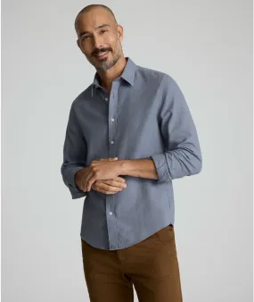 Wrinkle-Free Veneto Shirt Snug feel Zip Front