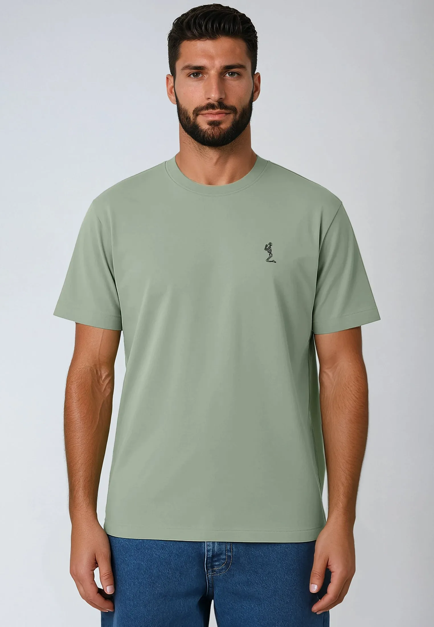 ESSENTIAL CORE SOFT KHAKI T-SHIRT Easy Layering Complementary Colors