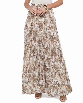 Reinforced Seams Lifestyle Look L'AGENCE Torin Pleated Maxi Skirt
