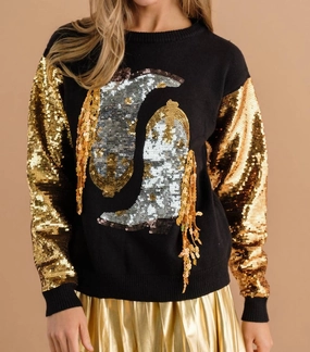 Trendy Appeal WhoS Bad Sweater In Black