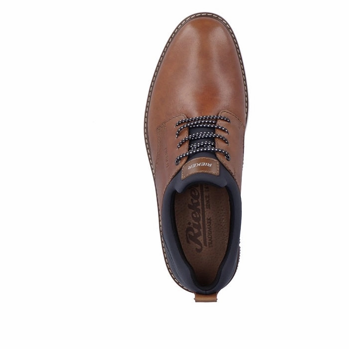 Flexible Sole Effortless Move Mens Rieker Dustin 54 in Nuss/Lake/Navy/Amaretto