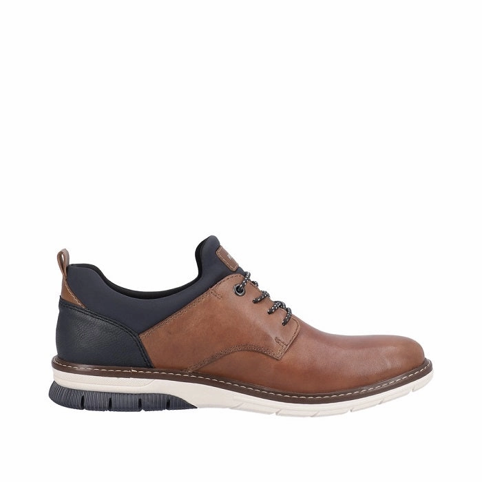 Mens Rieker Dustin 54 in Nuss/Lake/Navy/Amaretto Cold Step