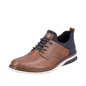 Fast Fit Mens Rieker Dustin 54 in Nuss/Lake/Navy/Amaretto