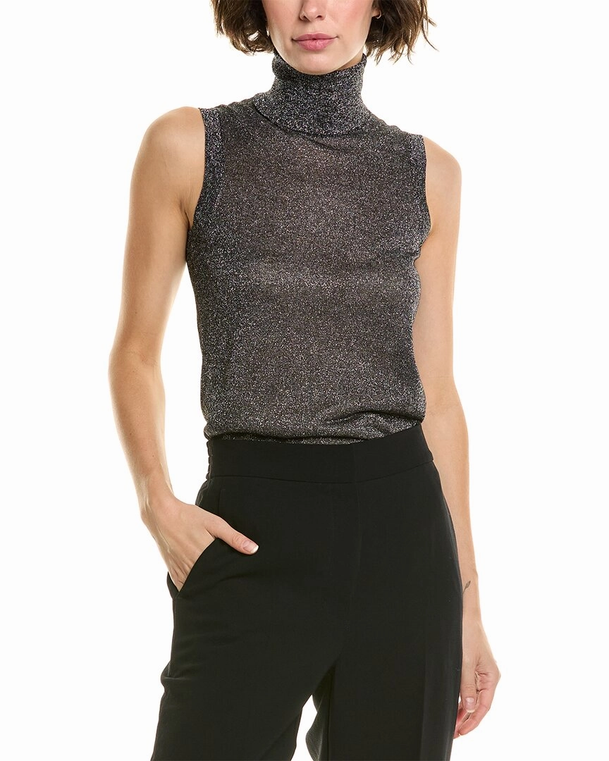 Michael Kors Collection Met Turtleneck Tank Basic Must-Have