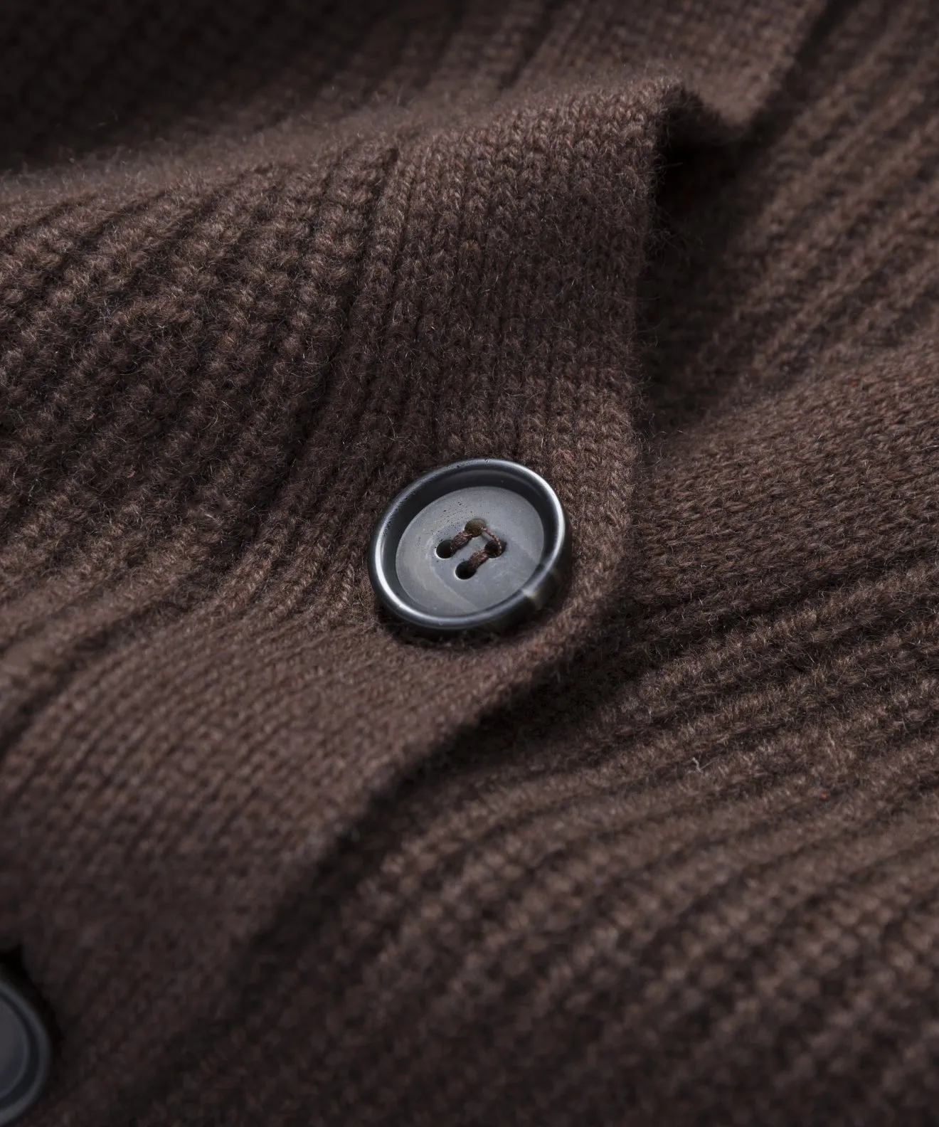 Compact Weave MicrofiberBlend Texture Cropped Cashmere Cocoon Cardigan