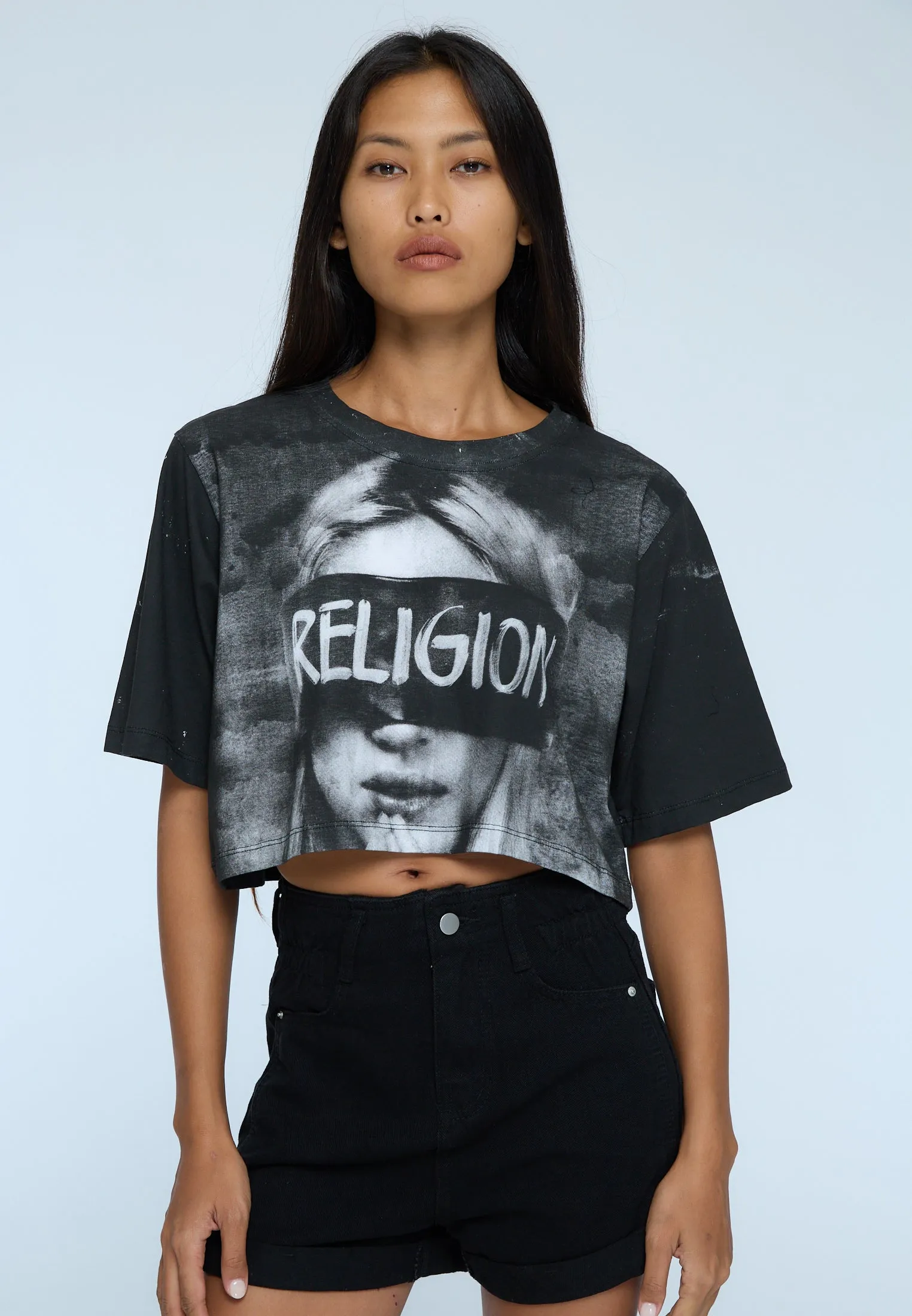 Light Breeze BLINDFOLD T-SHIRT BLACK