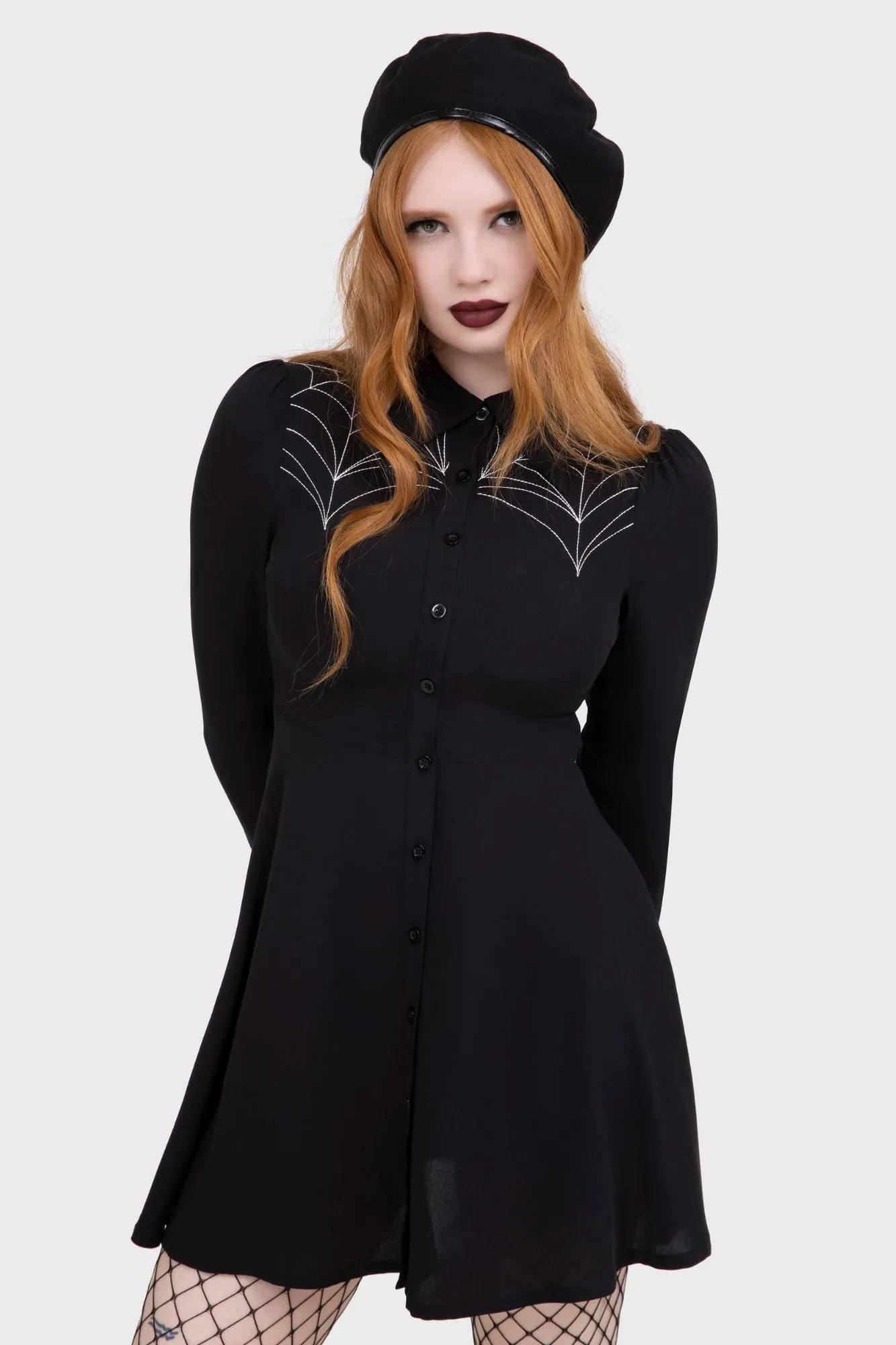 Neutral Tones Spider Swinger Dress