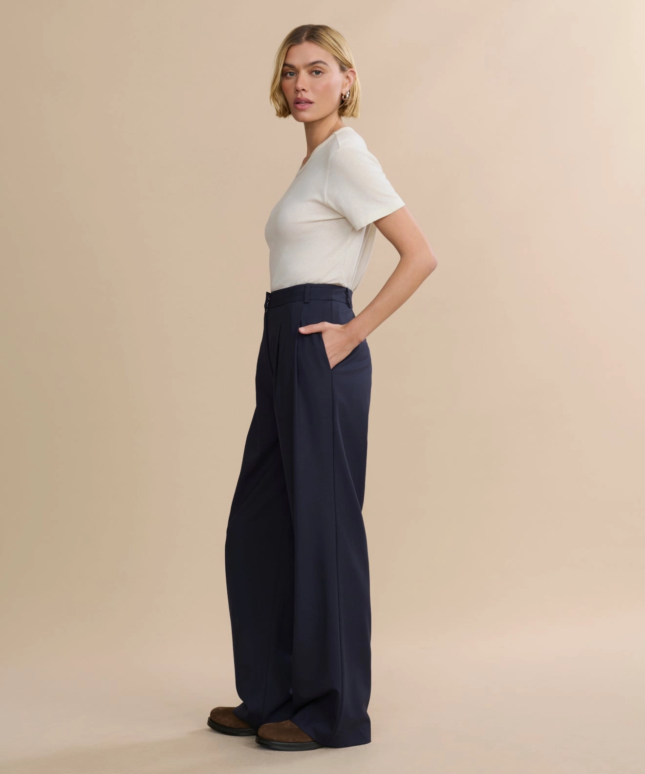 Flexible Performance Ergonomic Cut Wool Jones Trouser