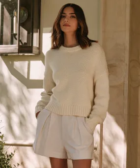 Flatlock stitching Chloe Crewneck