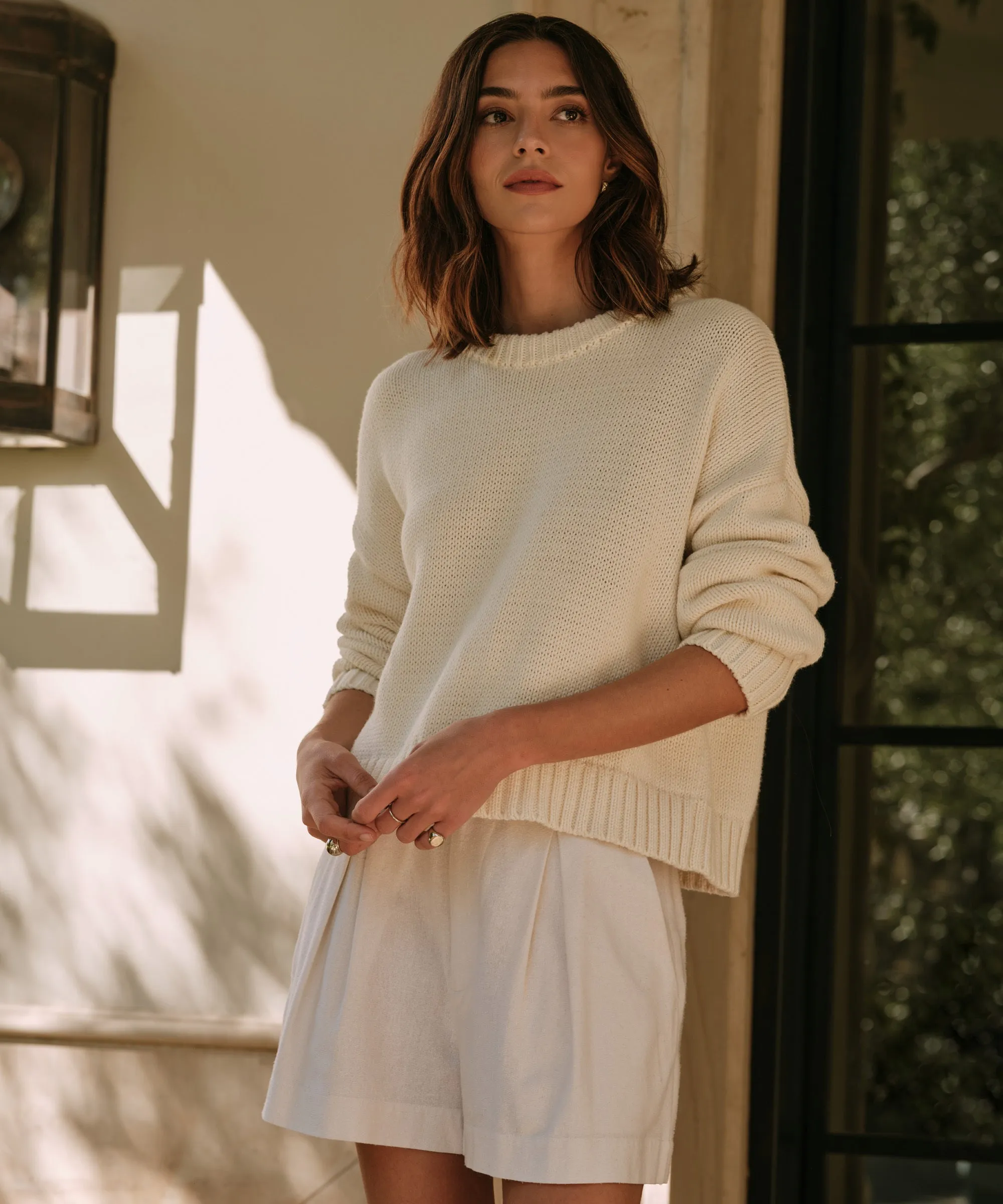 Chloe Crewneck MachineWashable Fabric Durable Stitching