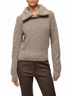 Knit Perfection Christopher Sweater In Mocha Melange