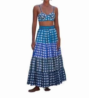 Cielo Maxi Skirt In Blue All Day Comfort Neat Look
