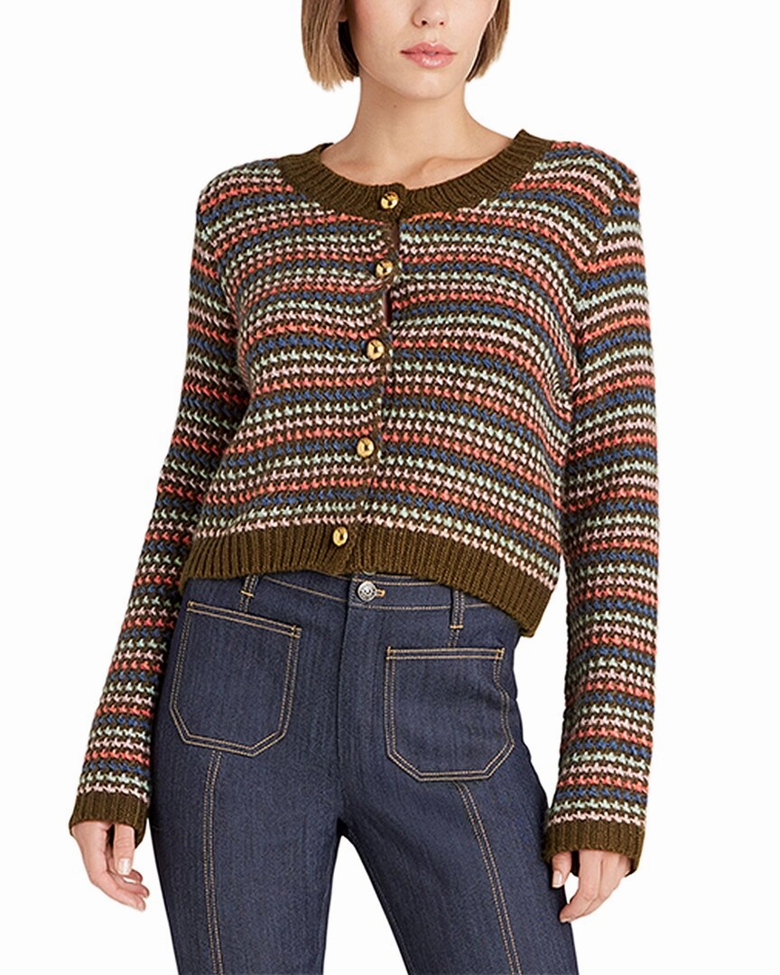 Cinq  Sept Striped Romina Cardigan All-Day Knitwear Timeless Design