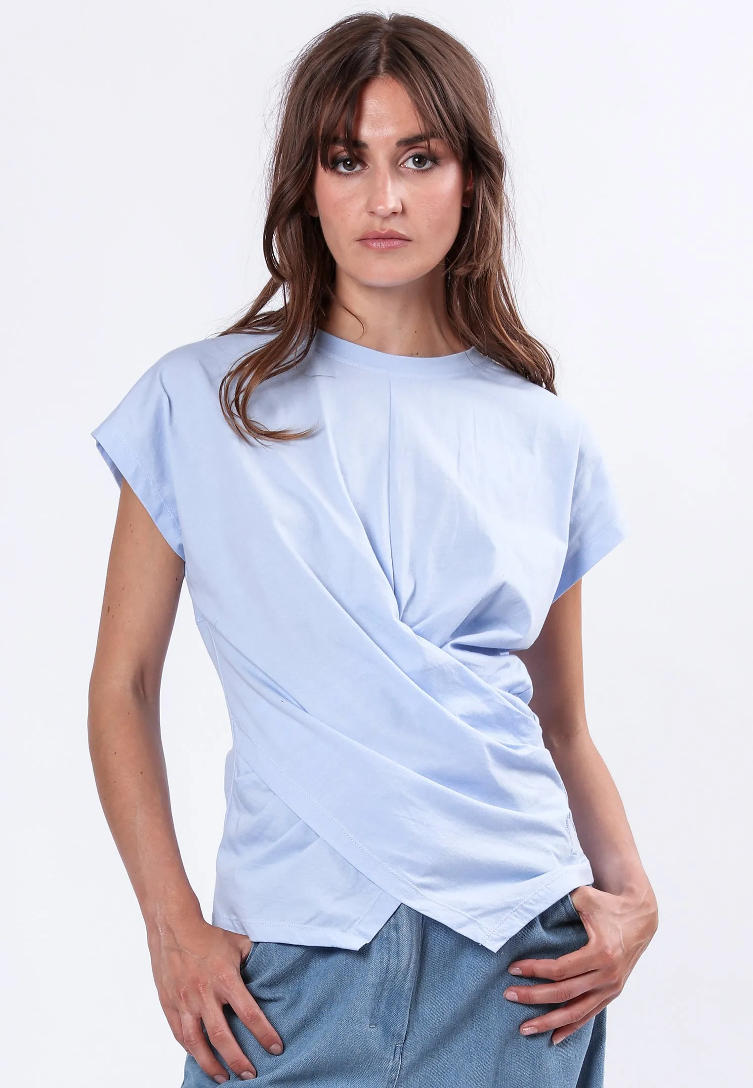 Trendy Wear TIME T-SHIRT PALE BLUE