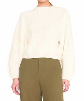 Knit Design Aura Sweater In Ivory
