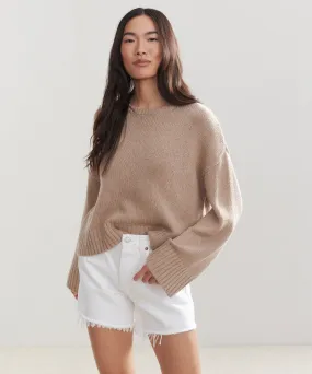 Cameron Crewneck Recycled Fiber Blend Turtleneck Variation