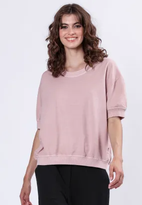 NonRestrictiveCut Casual Chic Look CITRINE TOP PALE MAUVE