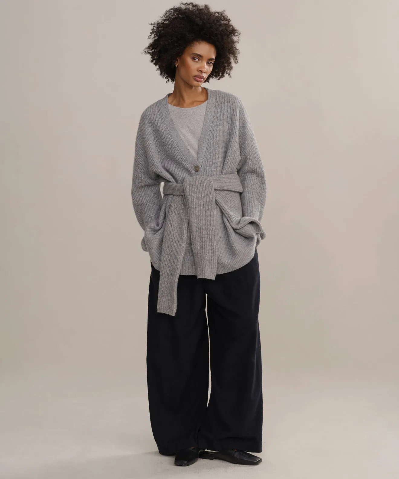 Thermochromic Fiber Applications Cashmere Cocoon Cardigan