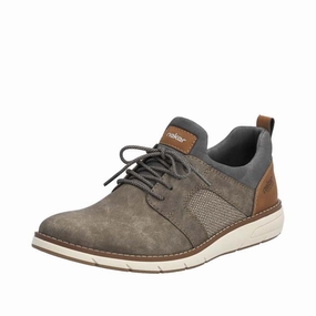 Mens Rieker Dustin 51 in Kaffee/Fango/Rauch All Season Easy Packing