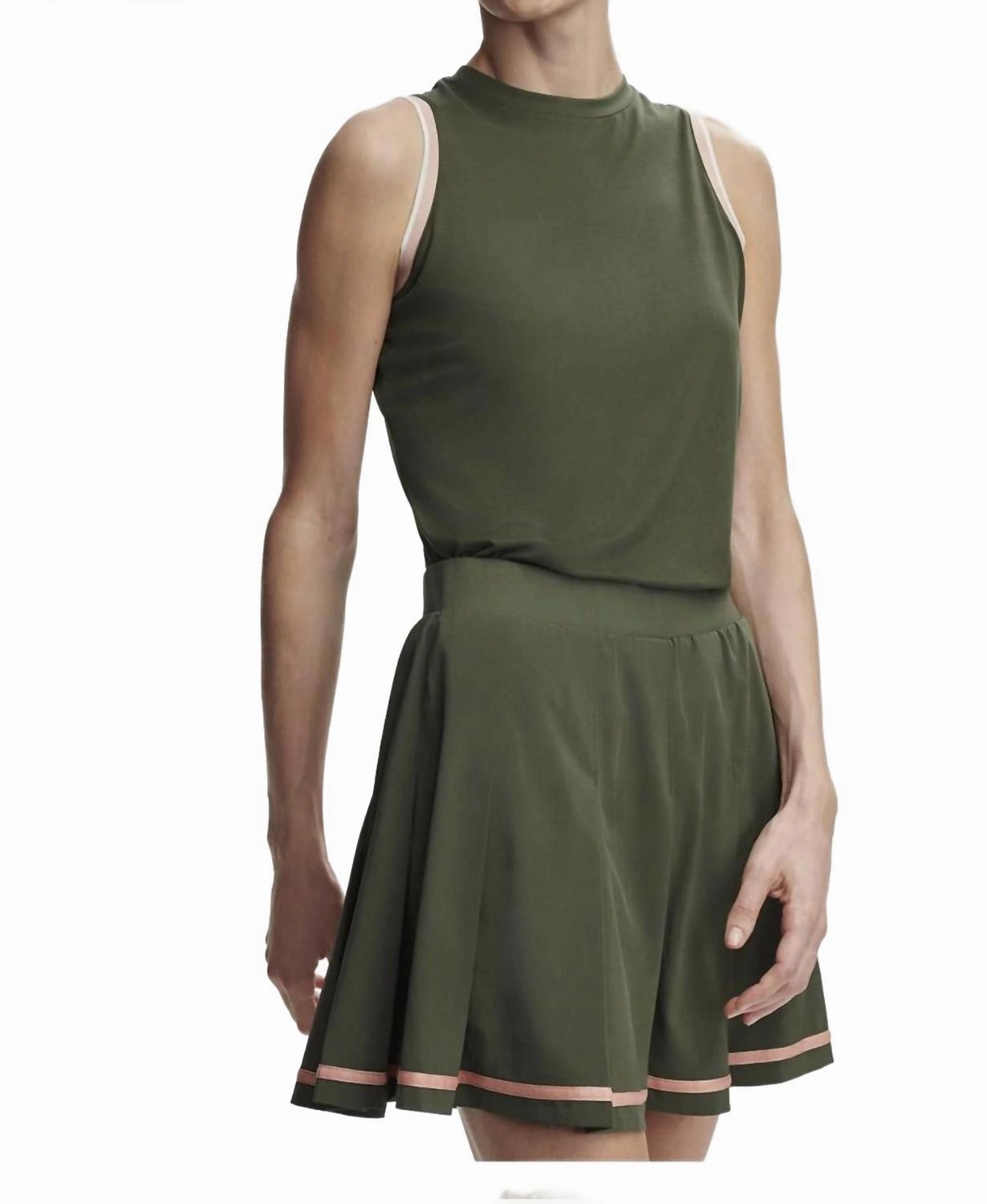 Clarendon 2.0 High Rise Skort 16 In Deep Ivy Heat Dissipating Fabric Washable fabric