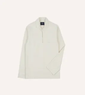 Versatile Look Morning Comfort Ecru Cotton Twill Smock