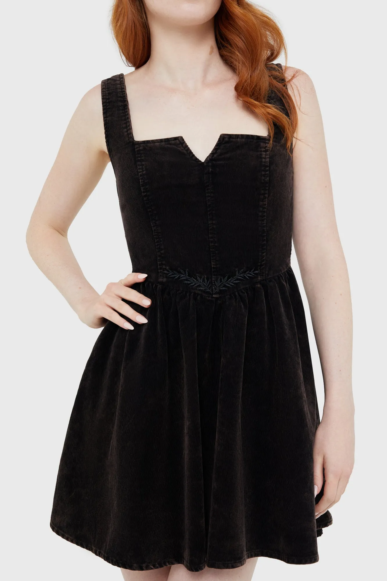 Elderroot Mini Dress [BROWN] Vibrant Wear Tassel-Detail
