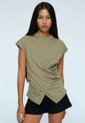 Quick Wear Machine washable TIME T-SHIRT KHAKI