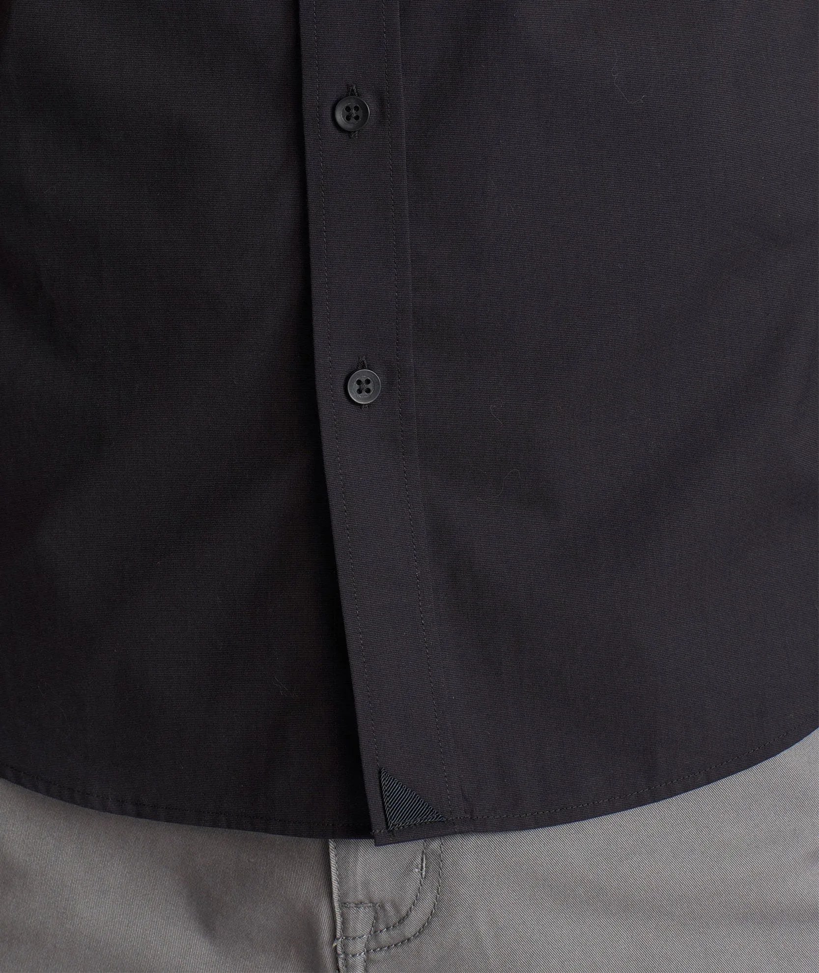 Classic Short-Sleeve Coufran Shirt Plus Size Odorless Binding Tape