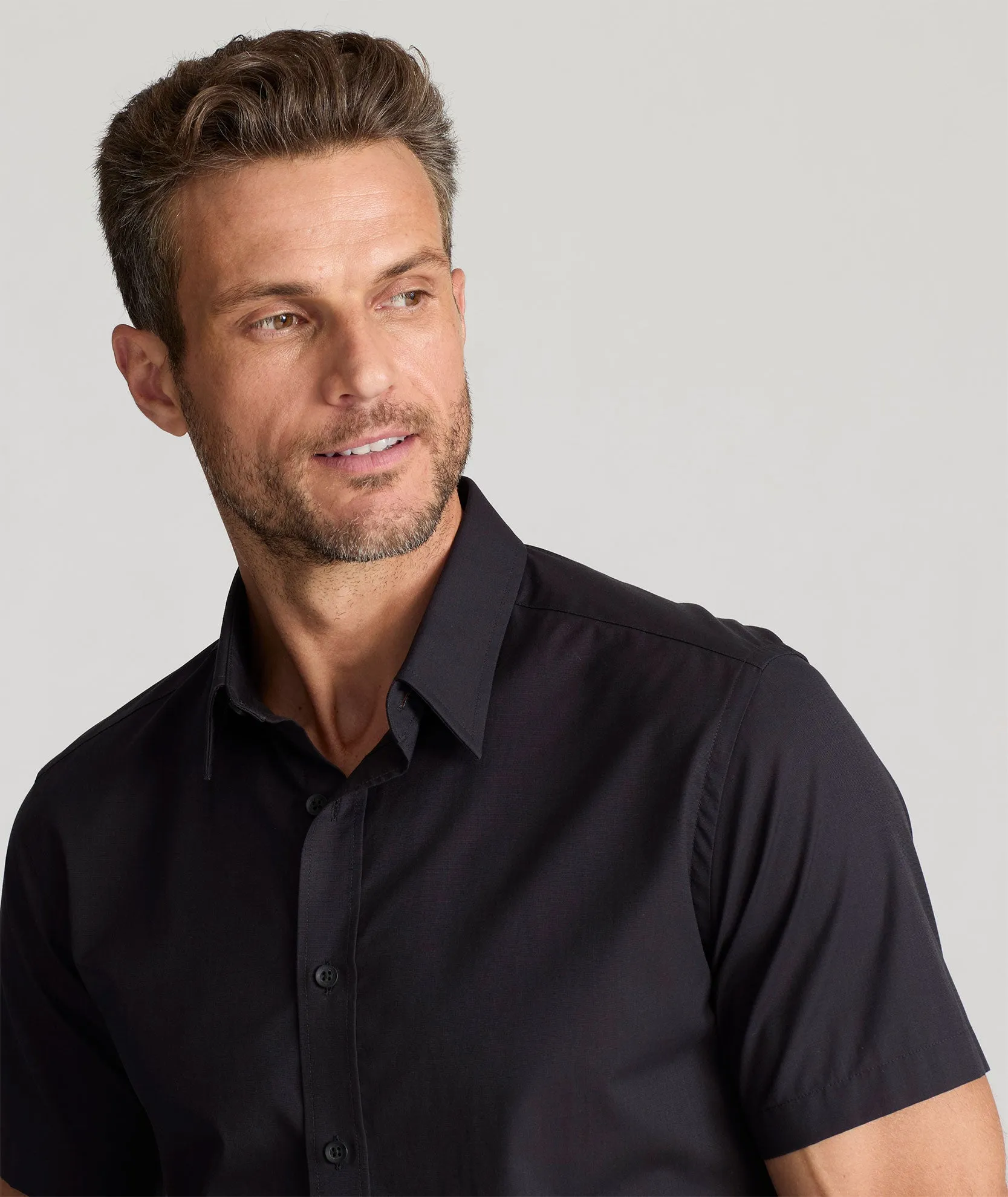 Anti Pilling Finish Multipocket Style Classic Short-Sleeve Coufran Shirt
