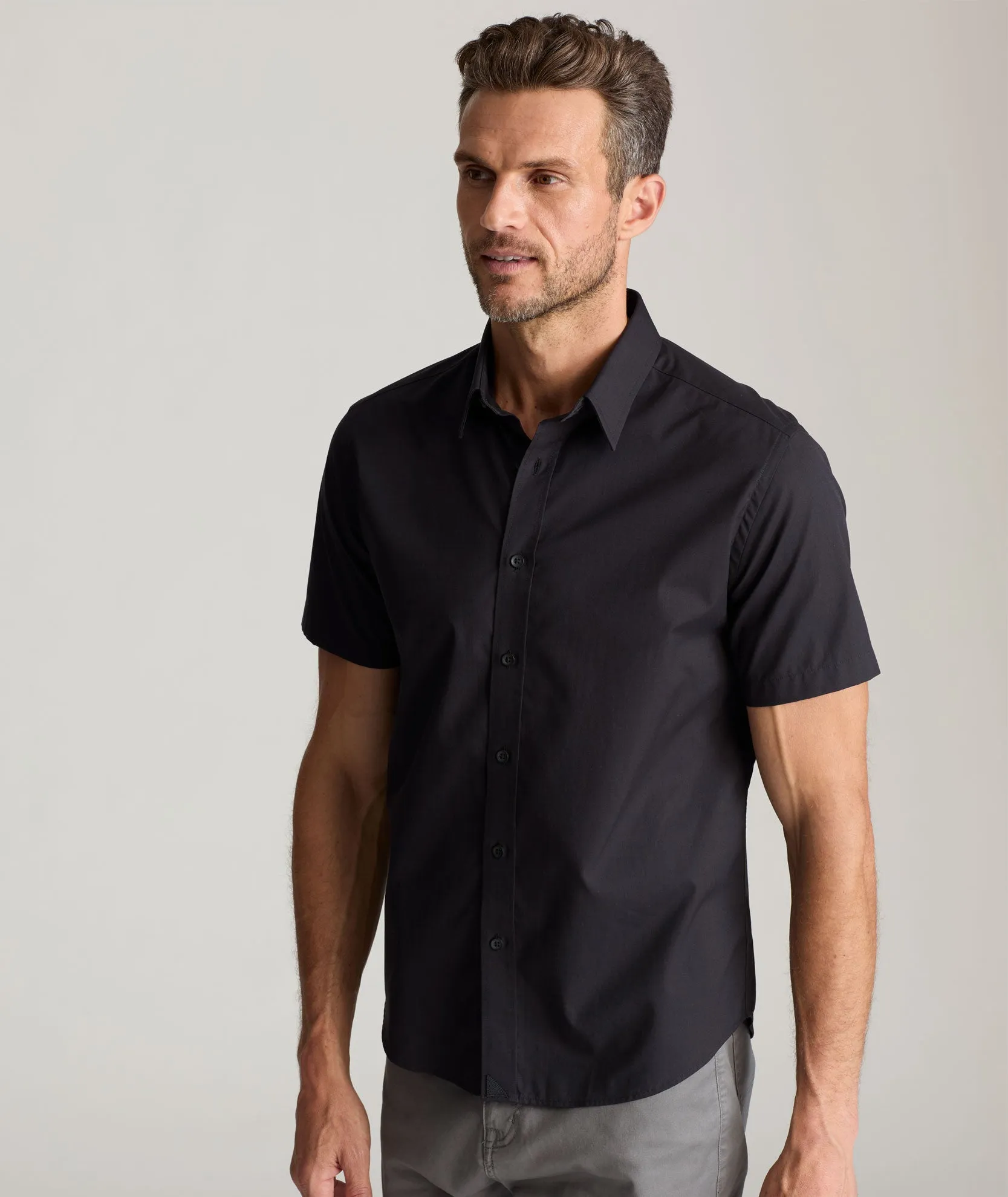 Wedding guest Wardrobe Staple Classic Short-Sleeve Coufran Shirt