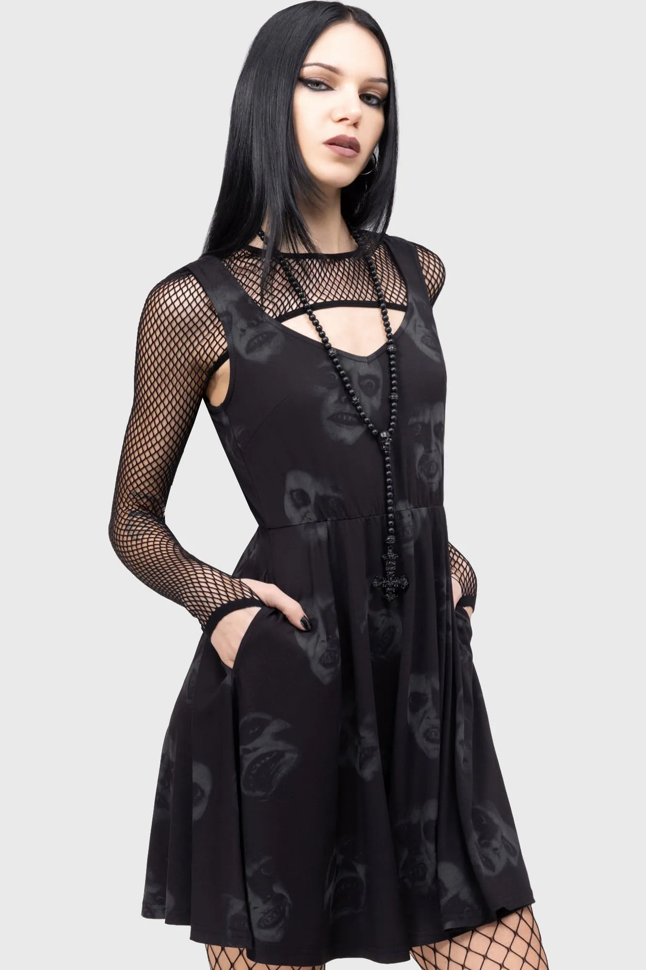 Excellent Day For An Exorcism Skater Dress Hip-Flattering