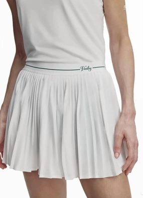 Clemency Mid Rise Skort 13.5 In White Feminine Charm